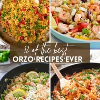 orzo recipe round up photo collage