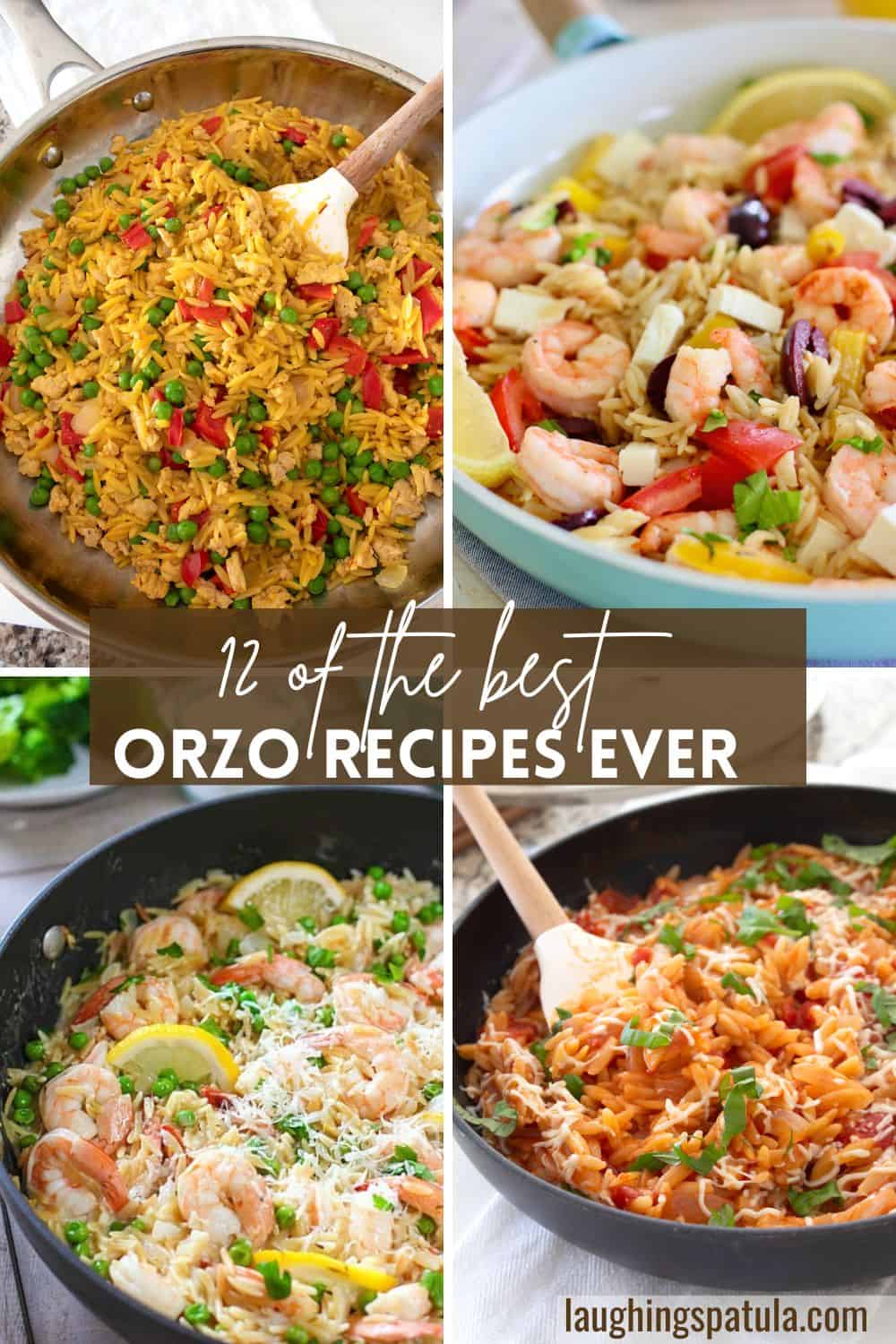 orzo recipe round up photo collage