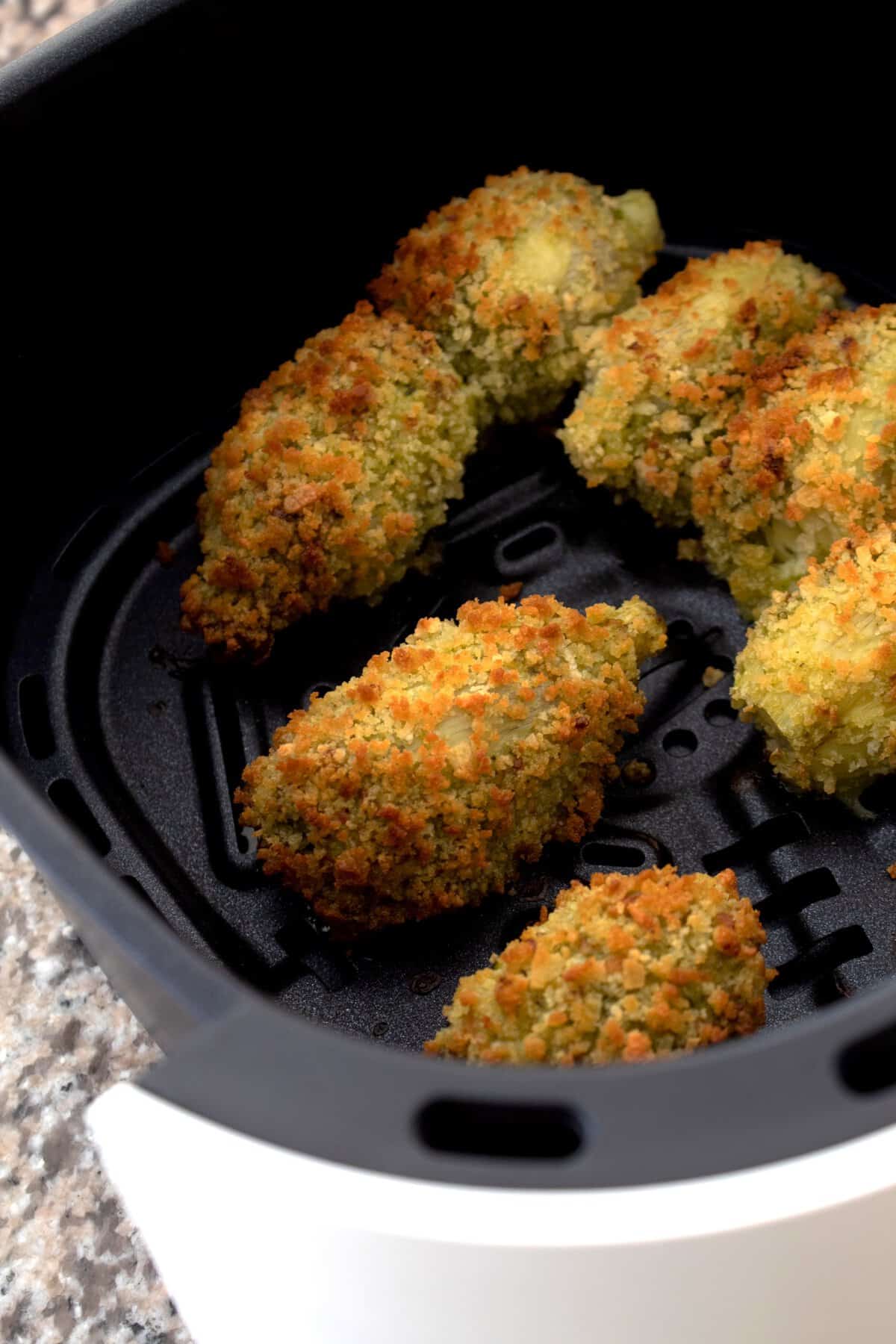 artichokes after air frying