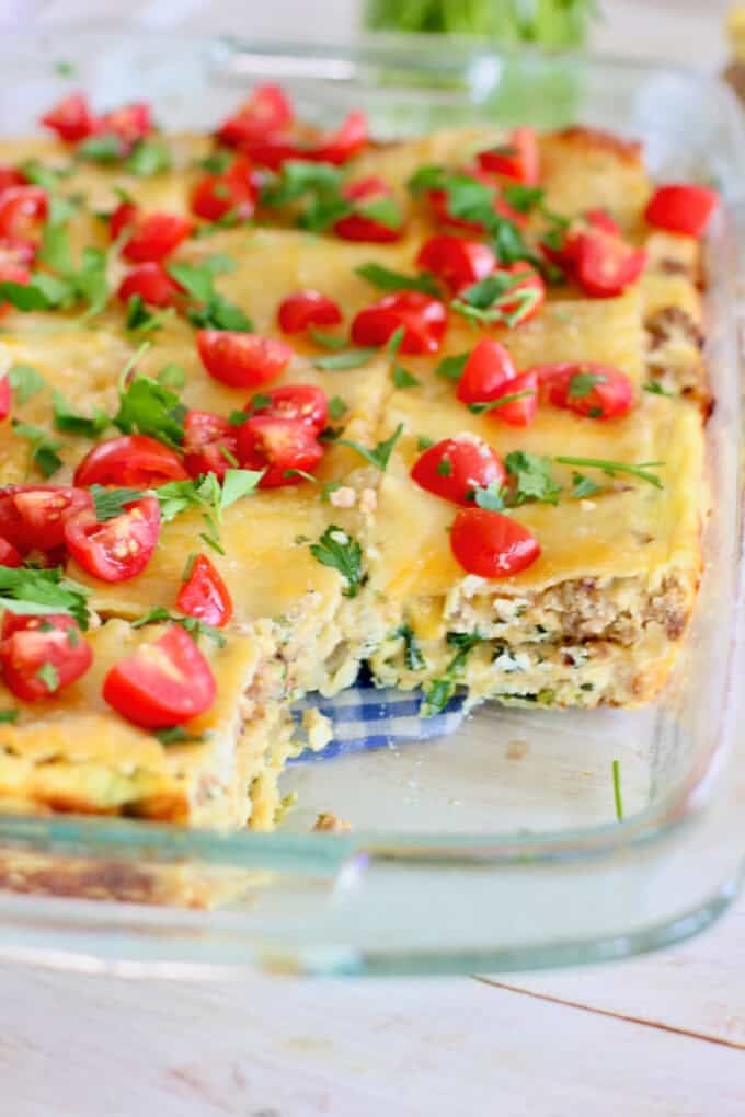 How to make breakfast lasagna