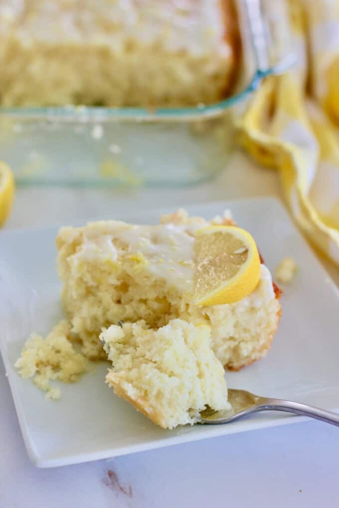 Lemon Cake slice ready to serve