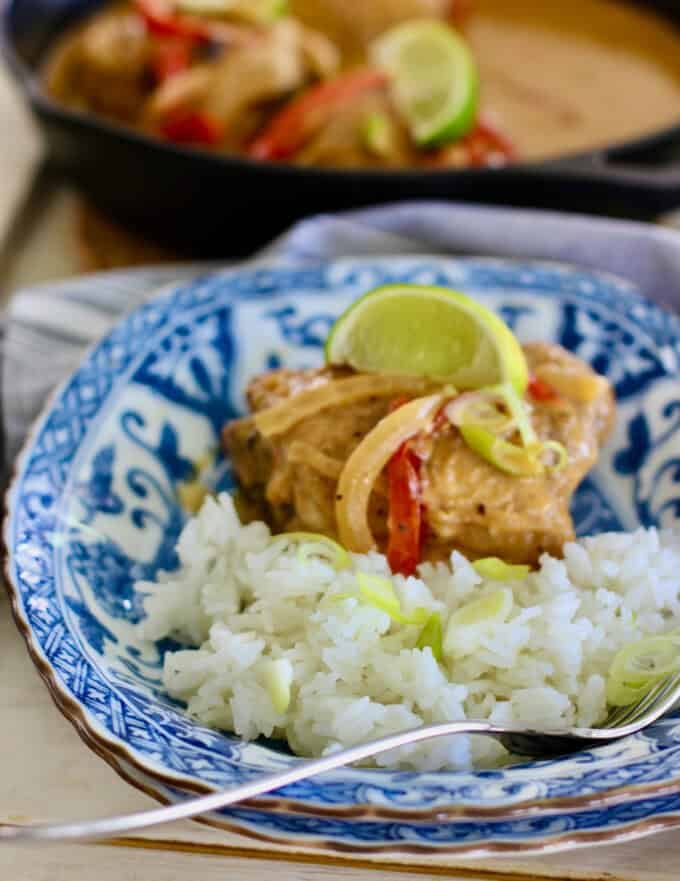 plated thai chicken