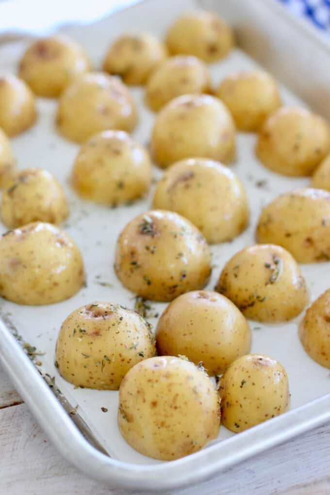 How to roast baby potatoes